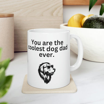Coolest Dog Dad Mug 11oz - Carbone's Marketplace