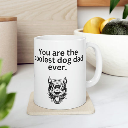 Coolest Dog Dad Mug 11oz - Carbone's Marketplace