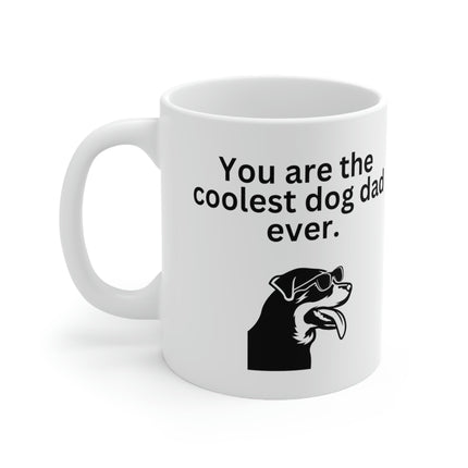 Coolest Dog Dad Mug 11oz - Carbone's Marketplace