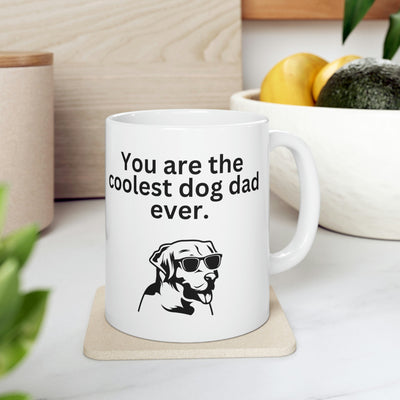 Coolest Dog Dad Mug 11oz - Carbone's Marketplace