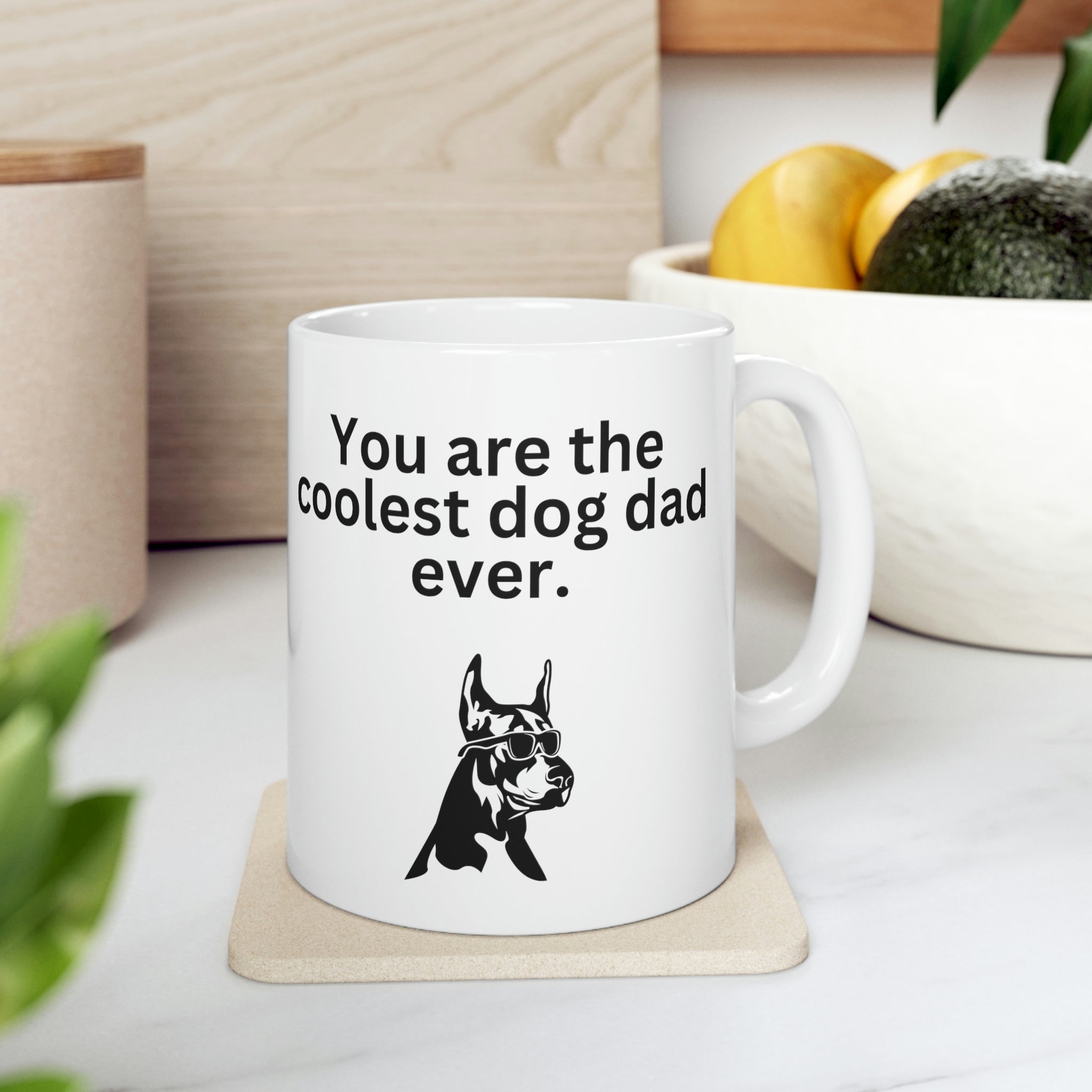 Coolest Dog Dad Mug 11oz - Carbone's Marketplace