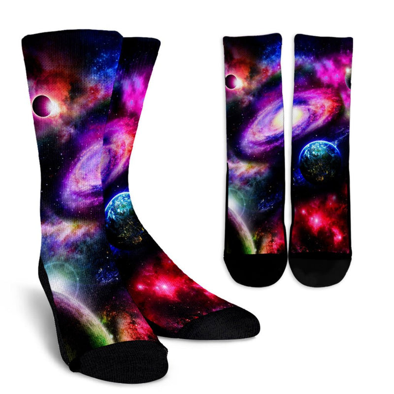 Cosmos Crew Socks - Carbone&