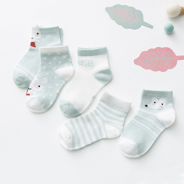 Cotton Mesh Cute Baby Socks - Carbone&