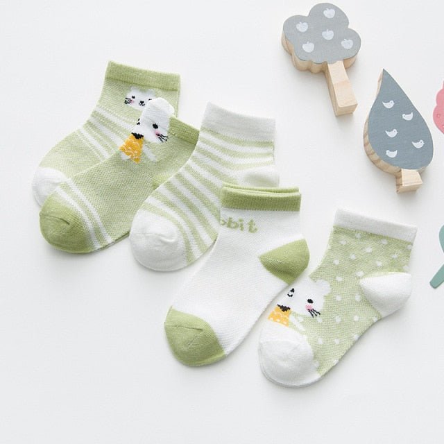 Cotton Mesh Cute Baby Socks - Carbone&