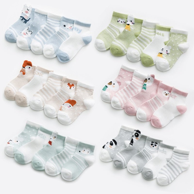 Cotton Mesh Cute Baby Socks - Carbone&