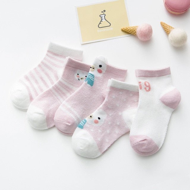 Cotton Mesh Cute Baby Socks - Carbone&