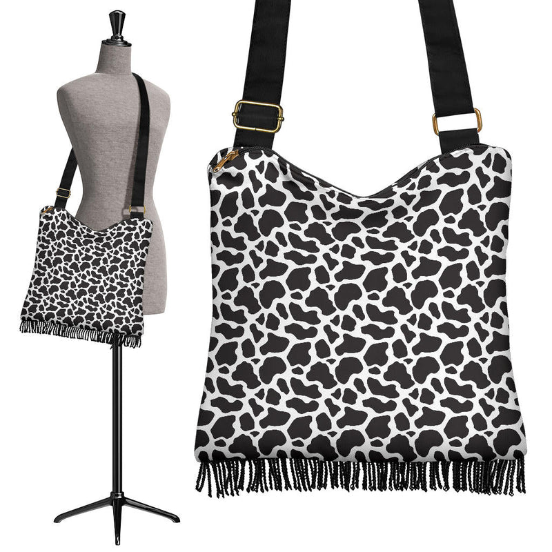 Cow Print Boho Handbag - Carbone&