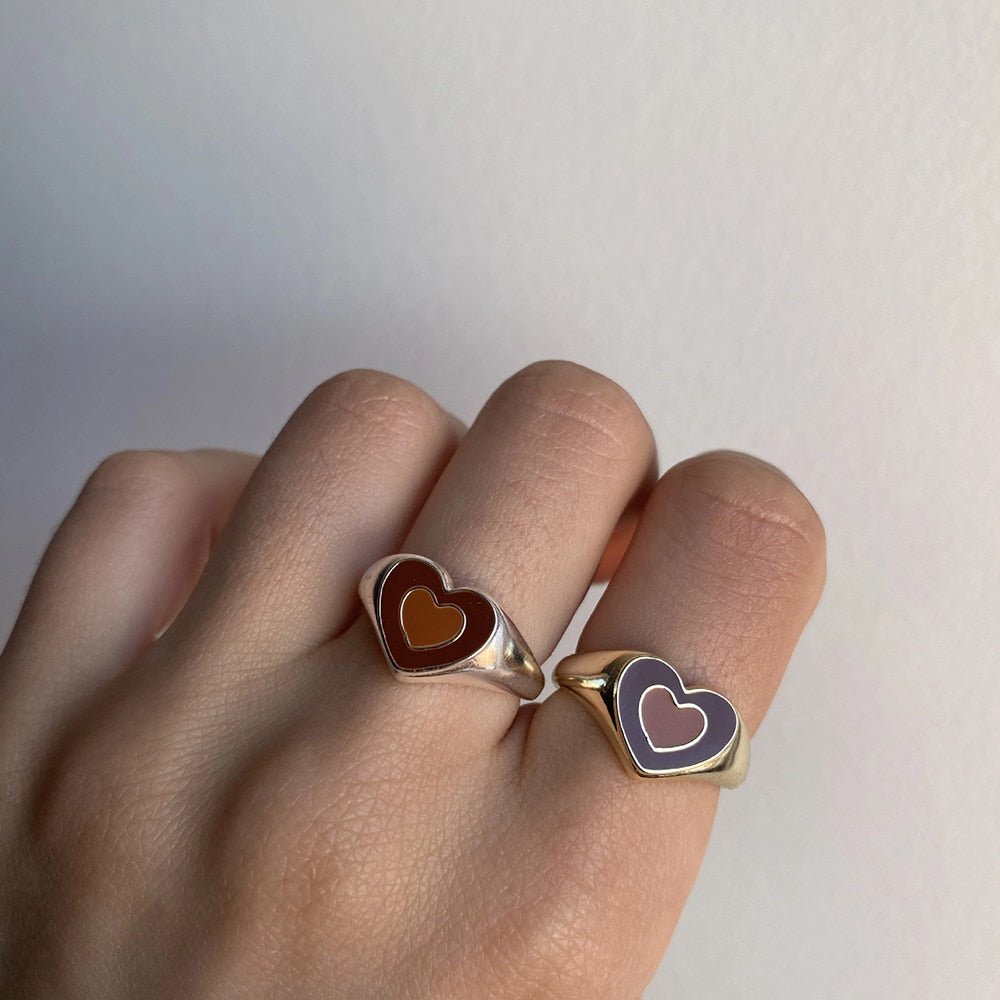 Creative Love Heart Ring - Carbone's Marketplace