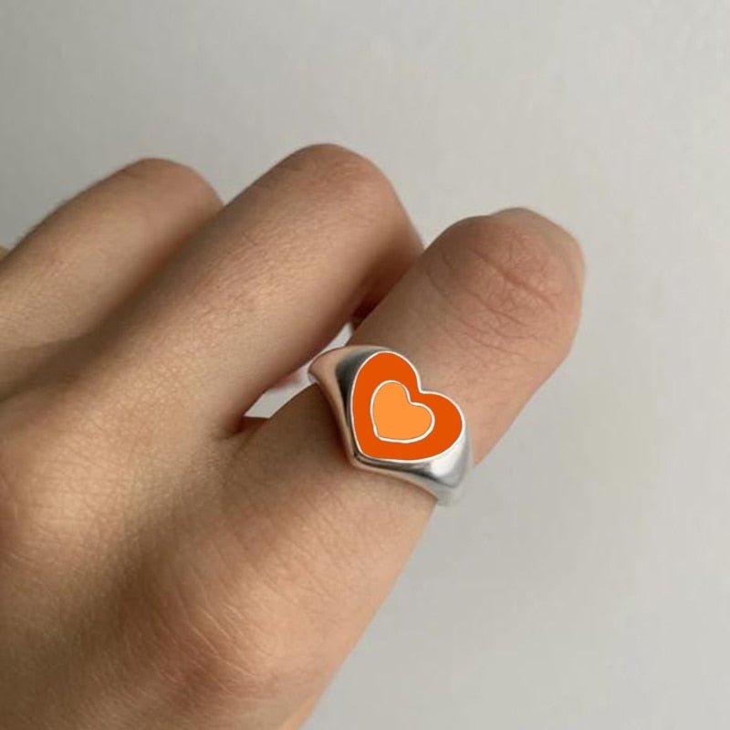 Creative Love Heart Ring - Carbone&