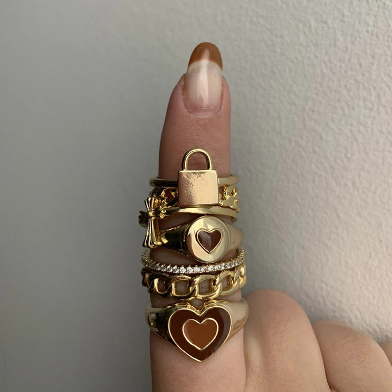 Creative Love Heart Ring - Carbone&