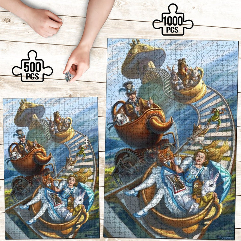 Cup Train Jigsaw Puzzle - Carbone's Marketplace