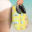 Cute Bassett Hound Puppy Aqua Shoes - Carbone's Marketplace