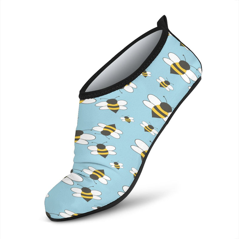 Cute Bumble Bees Aqua Shoes - Carbone&