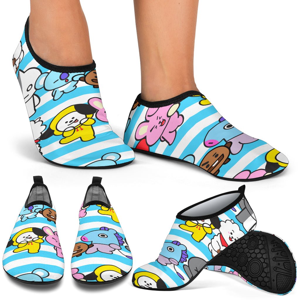 Cute Cartoon Animals Aqua Shoes - Carbone's Marketplace