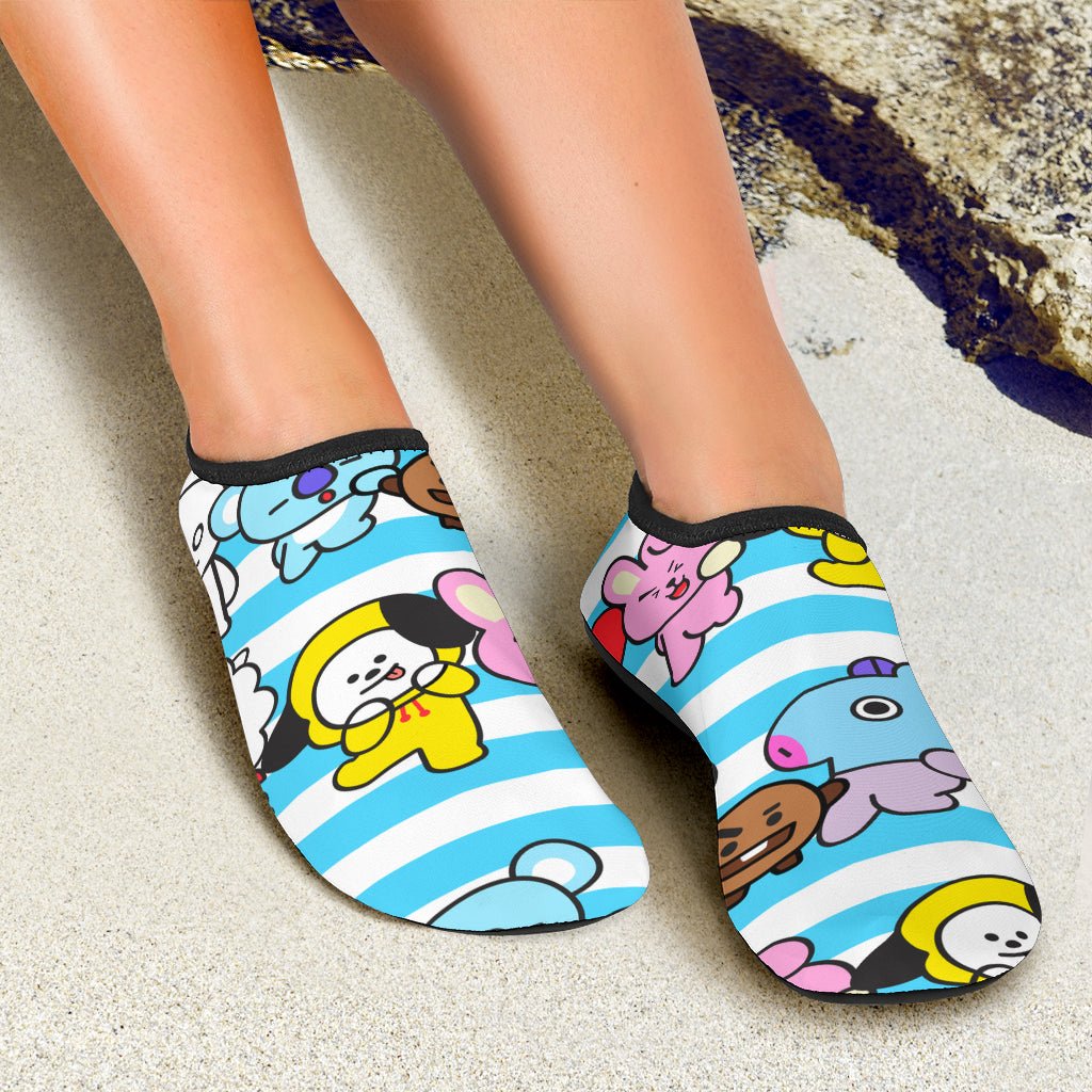 Cute Cartoon Animals Aqua Shoes - Carbone's Marketplace