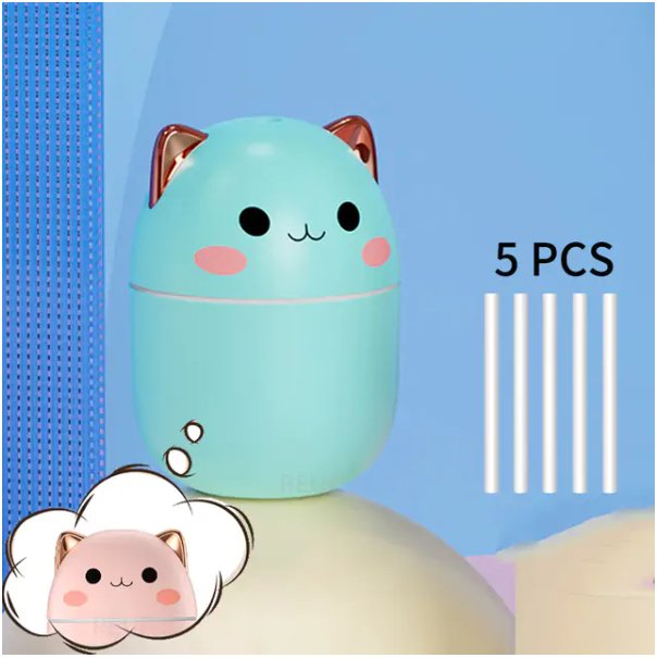 Cute Cat Humidifier 250ml - Carbone&