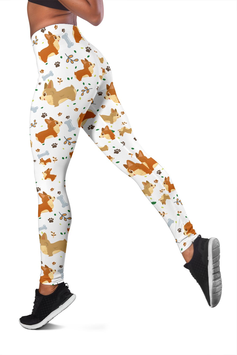 Cute Corgi Dogs Leggings for Lovers of Corgis - Carbone's Marketplace