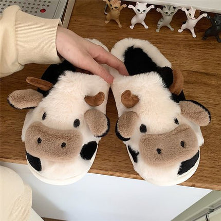 Cute Cow Animal Soft Slippers - Carbone's Marketplace