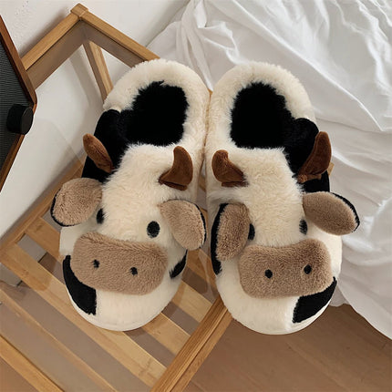 Cute Cow Animal Soft Slippers - Carbone's Marketplace