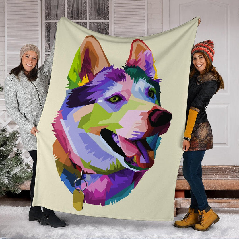 cute husky dog pop art style - Carbone's Marketplace
