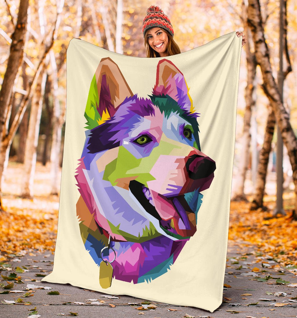 cute husky dog pop art style - Carbone's Marketplace