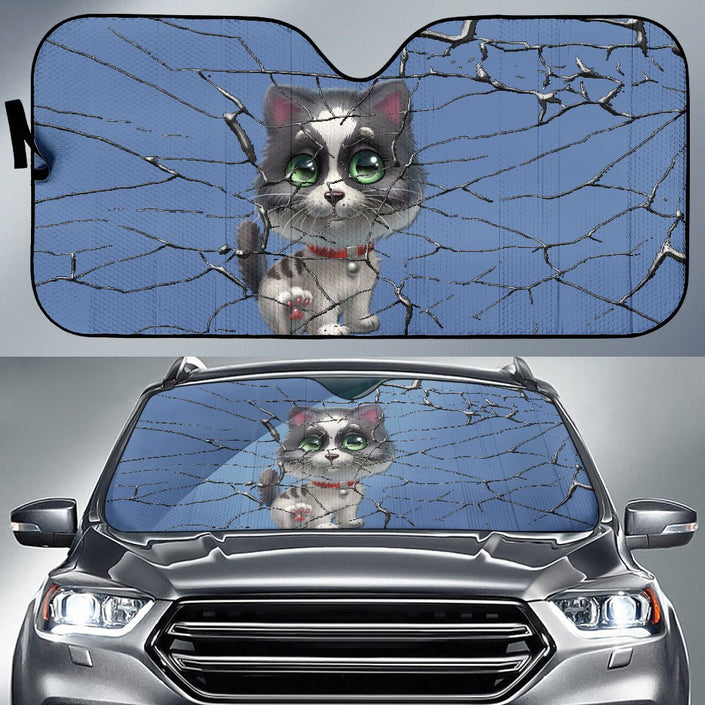 Cute kitten Auto Sun Shade - Carbone's Marketplace