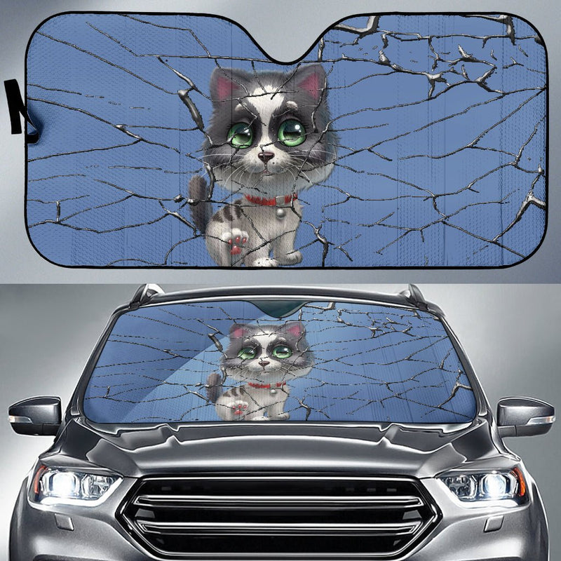 Cute kitten Auto Sun Shade - Carbone&