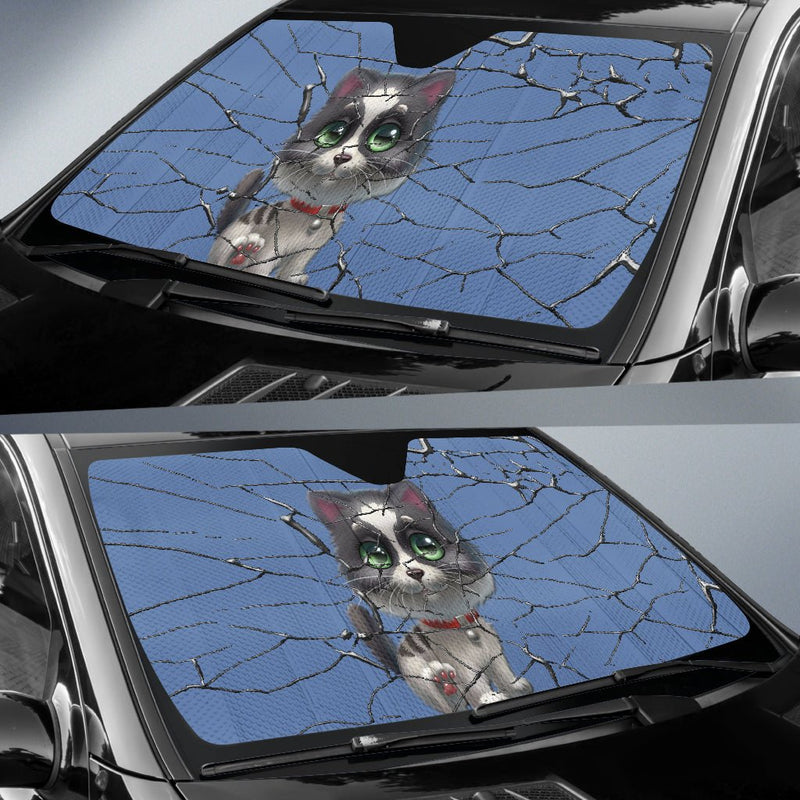 Cute kitten Auto Sun Shade - Carbone&