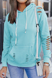 Cutout Dropped Shoulder Hoodie - Carbone's Marketplace