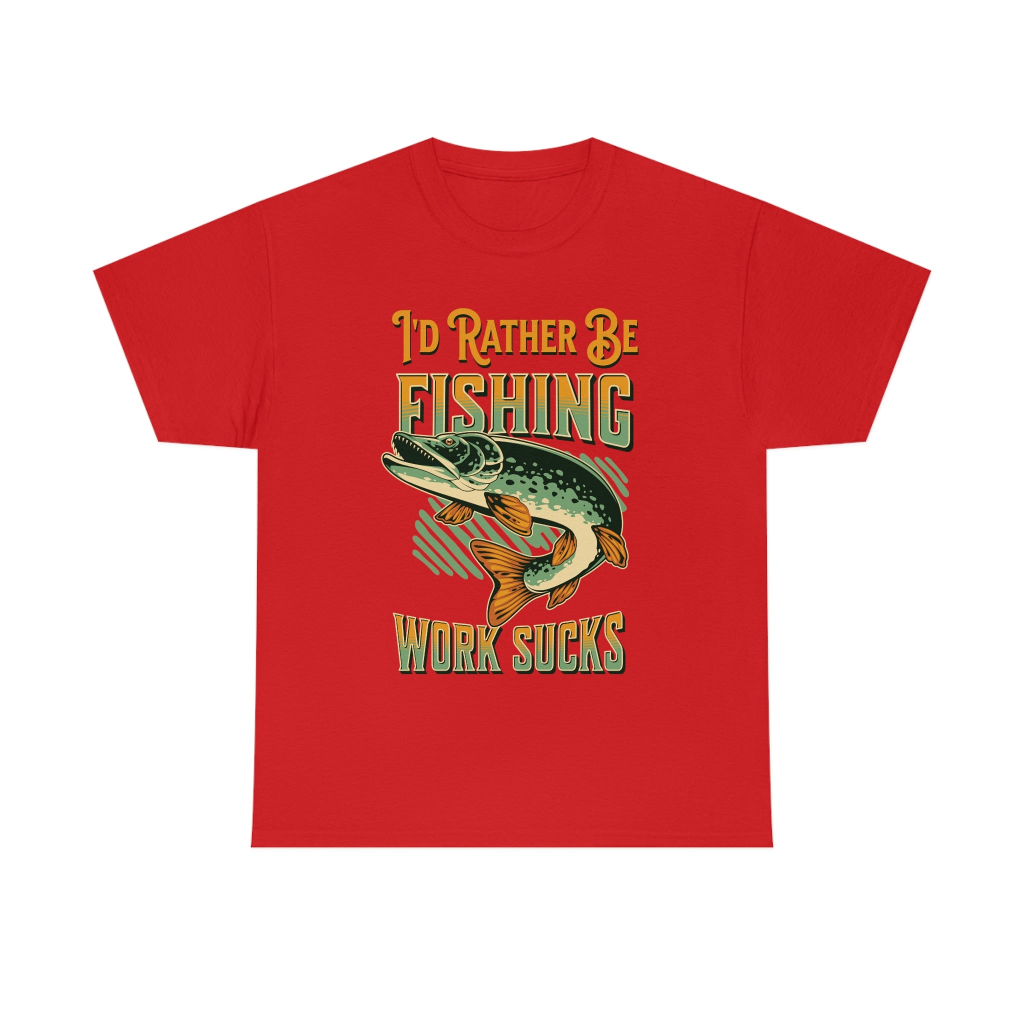 I'd Rather Be Fishing- Fun Shirt, Sport Shirt