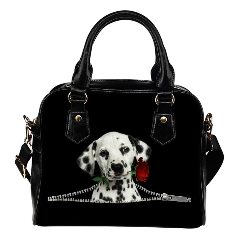 Dalmatian Rose Zipper - Carbone&