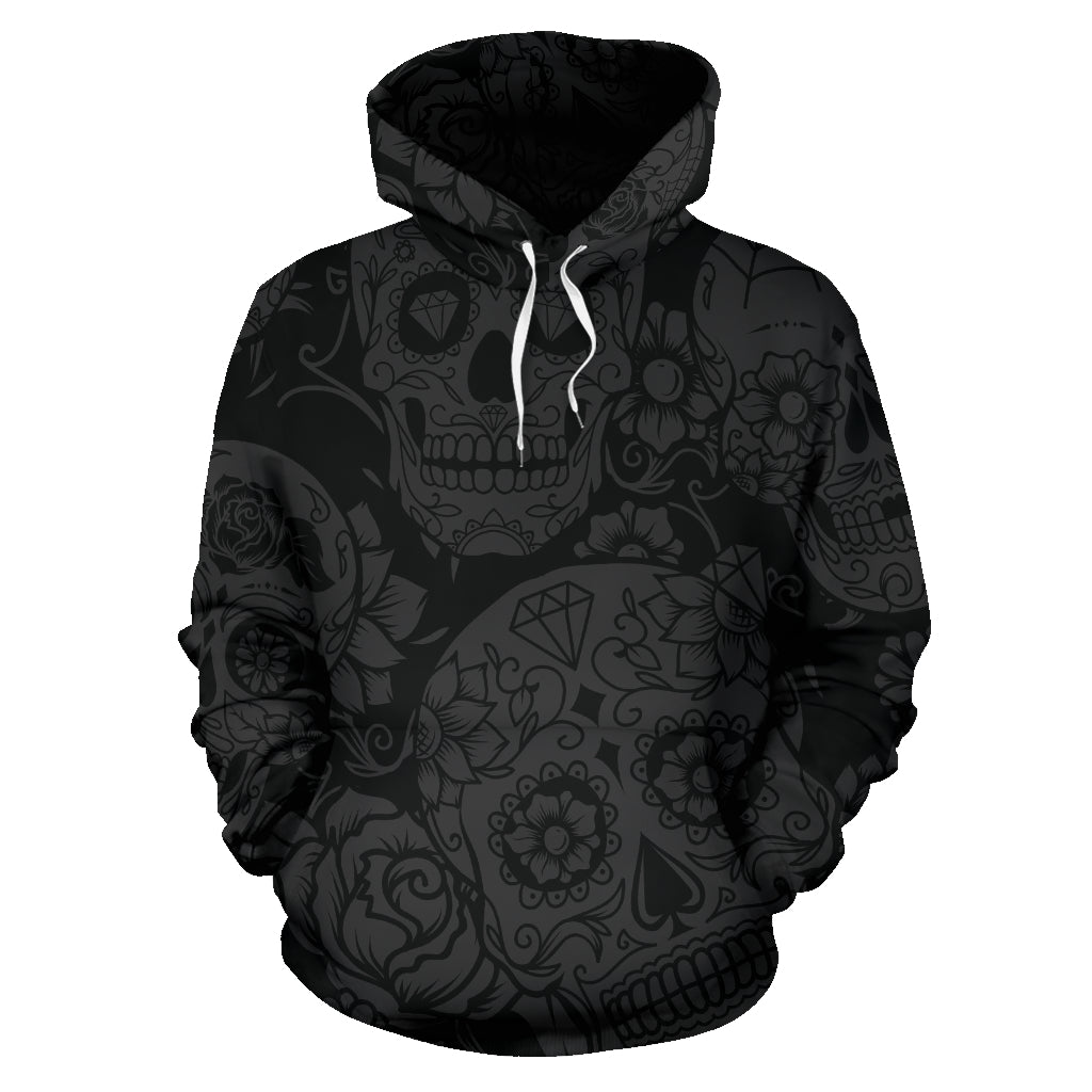 Dark Sugar Skull Hoodie - Carbone's Marketplace
