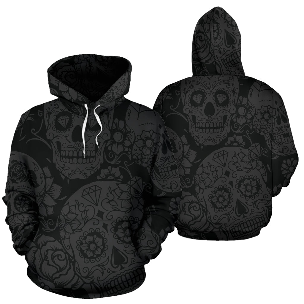 Dark Sugar Skull Hoodie - Carbone's Marketplace