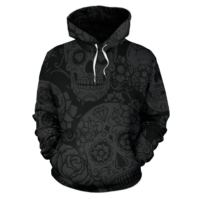 Dark Sugar Skull Hoodie - Carbone's Marketplace