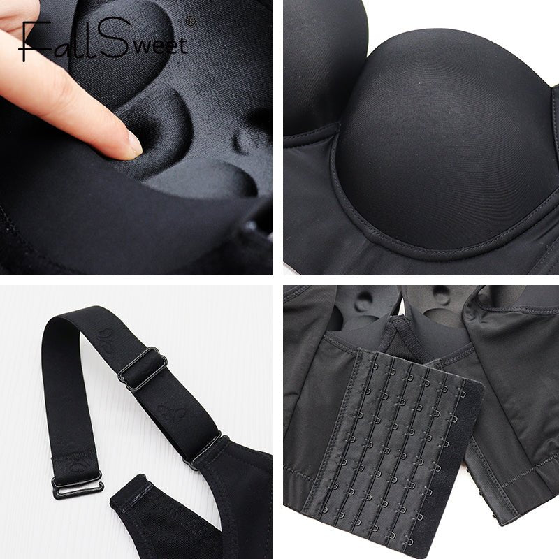 Deep Cup Push Up Bra - Carbone&