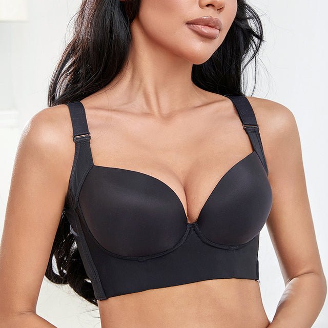 Deep Cup Push Up Bra - Carbone&