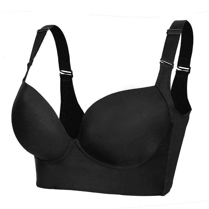 Deep Cup Push Up Bra - Carbone&