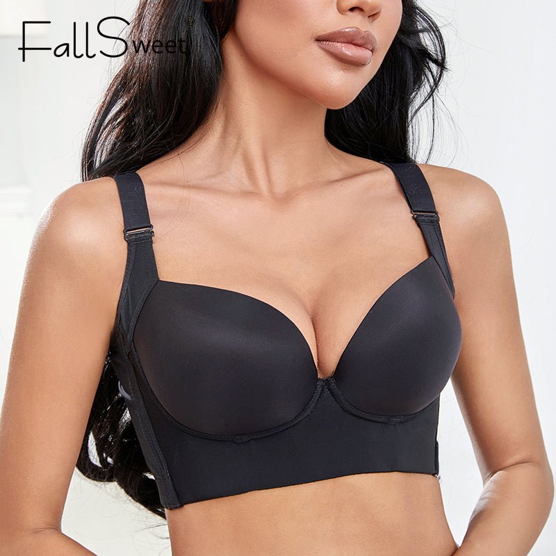 Deep Cup Push Up Bra - Carbone&