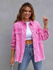 Distressed Drop Shoulder Denim Jacket - Carbone's Marketplace