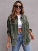 Distressed Drop Shoulder Denim Jacket - Carbone's Marketplace