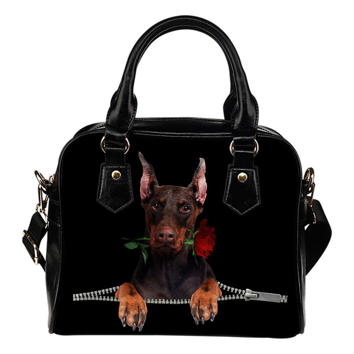 Doberman Pinscher 2 Rose Zipper - Carbone's Marketplace