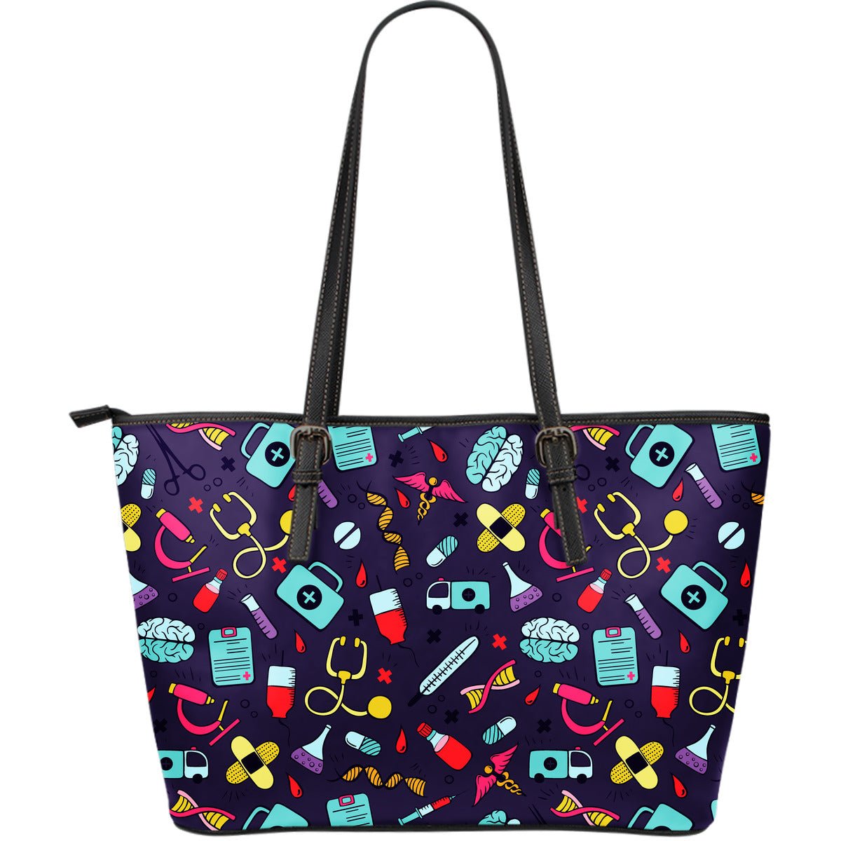 Doctor / Nurse Large Leather Tote Bag - Carbone's Marketplace