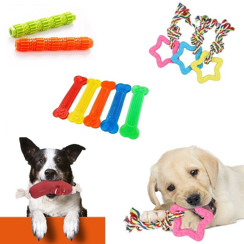 Dog Toys Pet Molar Tooth Cleaner Brushing Stick trainging Dog Chew Toy Dogs Toothbrush Doggy Puppy Dental Care Dog Pet Puppies - Carbone's Marketplace
