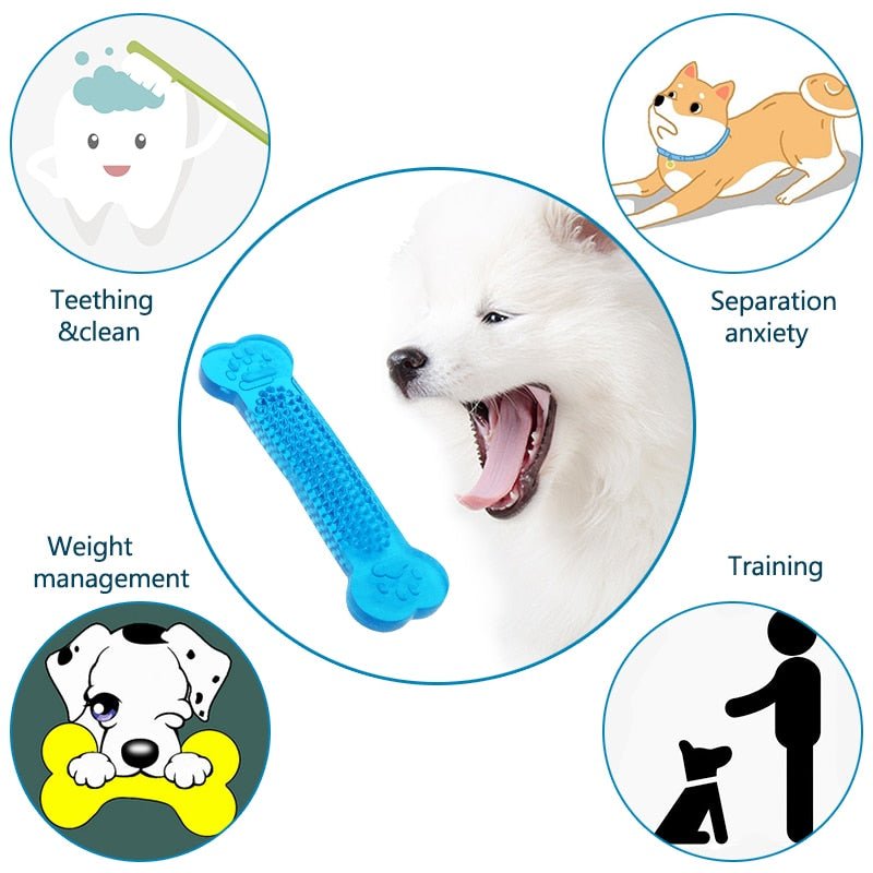 Dog Toys Pet Molar Tooth Cleaner Brushing Stick trainging Dog Chew Toy Dogs Toothbrush Doggy Puppy Dental Care Dog Pet Puppies - Carbone's Marketplace