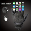 Tactical Gloves for Men - Touch Screen, Non-Slip, Full Finger Protection for Shooting, Airsoft, Military, Paintball, Motorcycle, Cycling, Hunting, Hiking, Camping, Combat, Work, Outdoor Sports