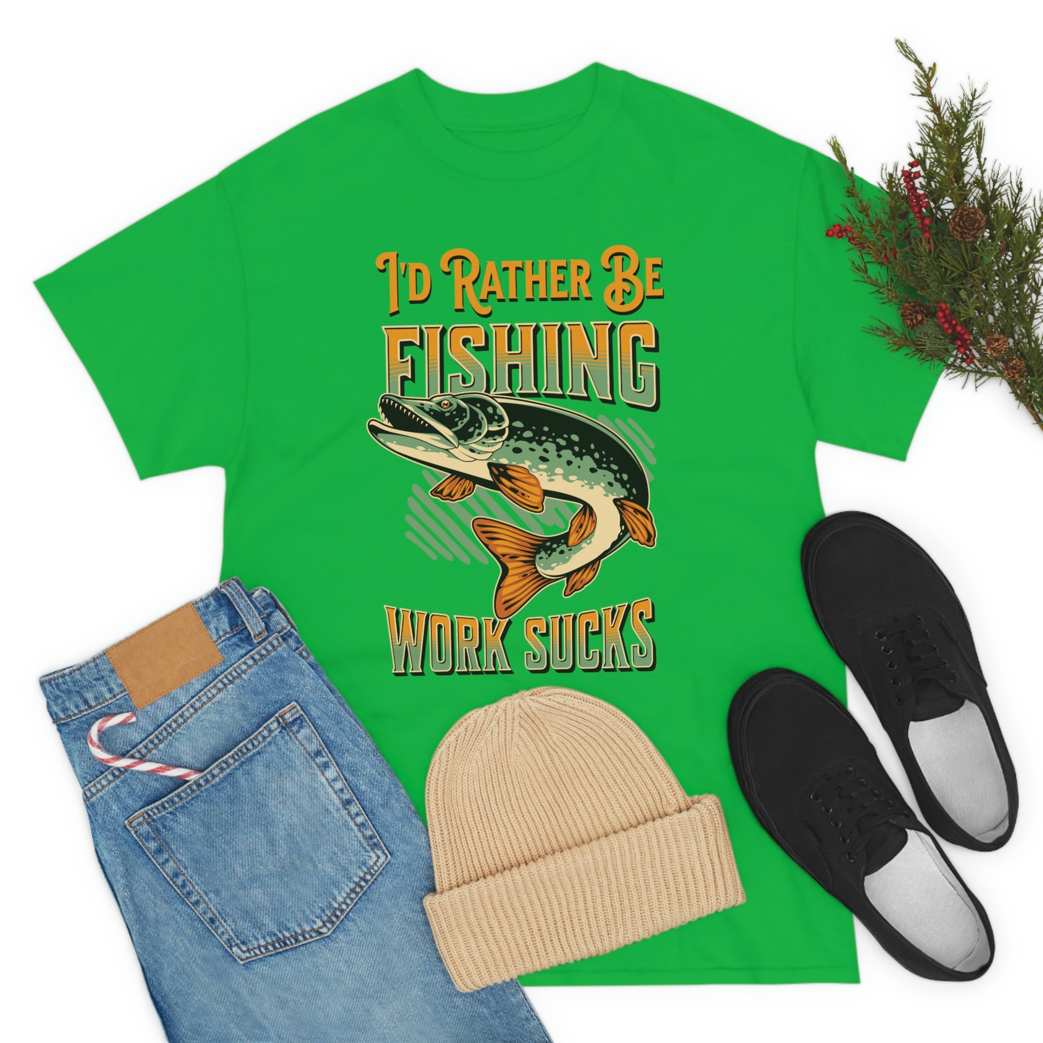 I'd Rather Be Fishing- Fun Shirt, Sport Shirt