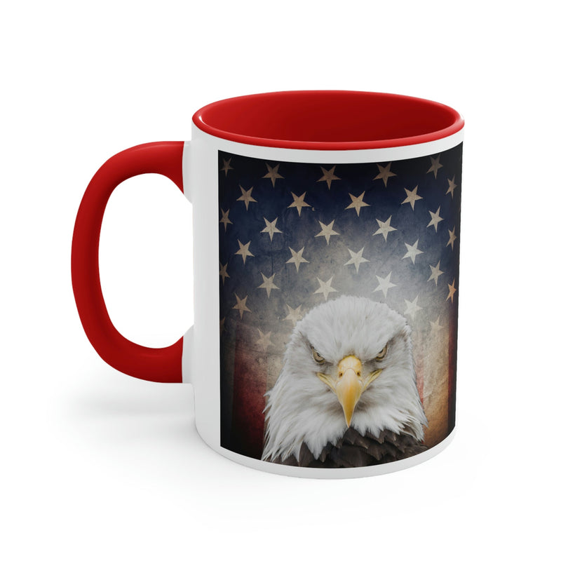 Eagle & American Flag Mug, 11oz - Carbone&