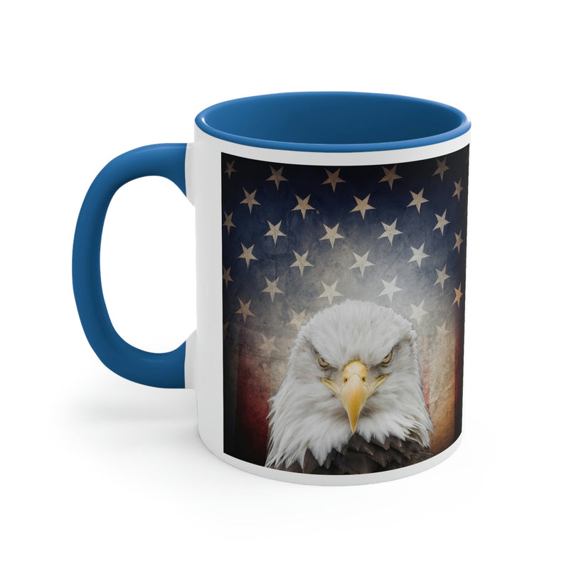 Eagle & American Flag Mug, 11oz - Carbone&