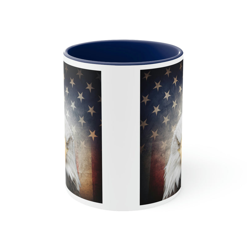 Eagle & American Flag Mug, 11oz - Carbone&