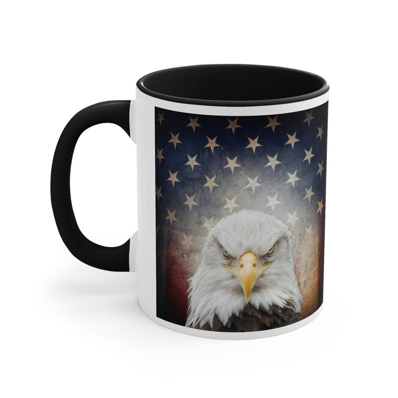 Eagle & American Flag Mug, 11oz - Carbone&